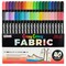 U.S. Art Supply Super Markers 40 Primary & Pastel Dual Tip Fabric Markers - Fine & Chisel Point Pens Fabric Marker Permanent for Clothes, T-Shirts - Permanent Ink Eye-Catching Pastel Colors